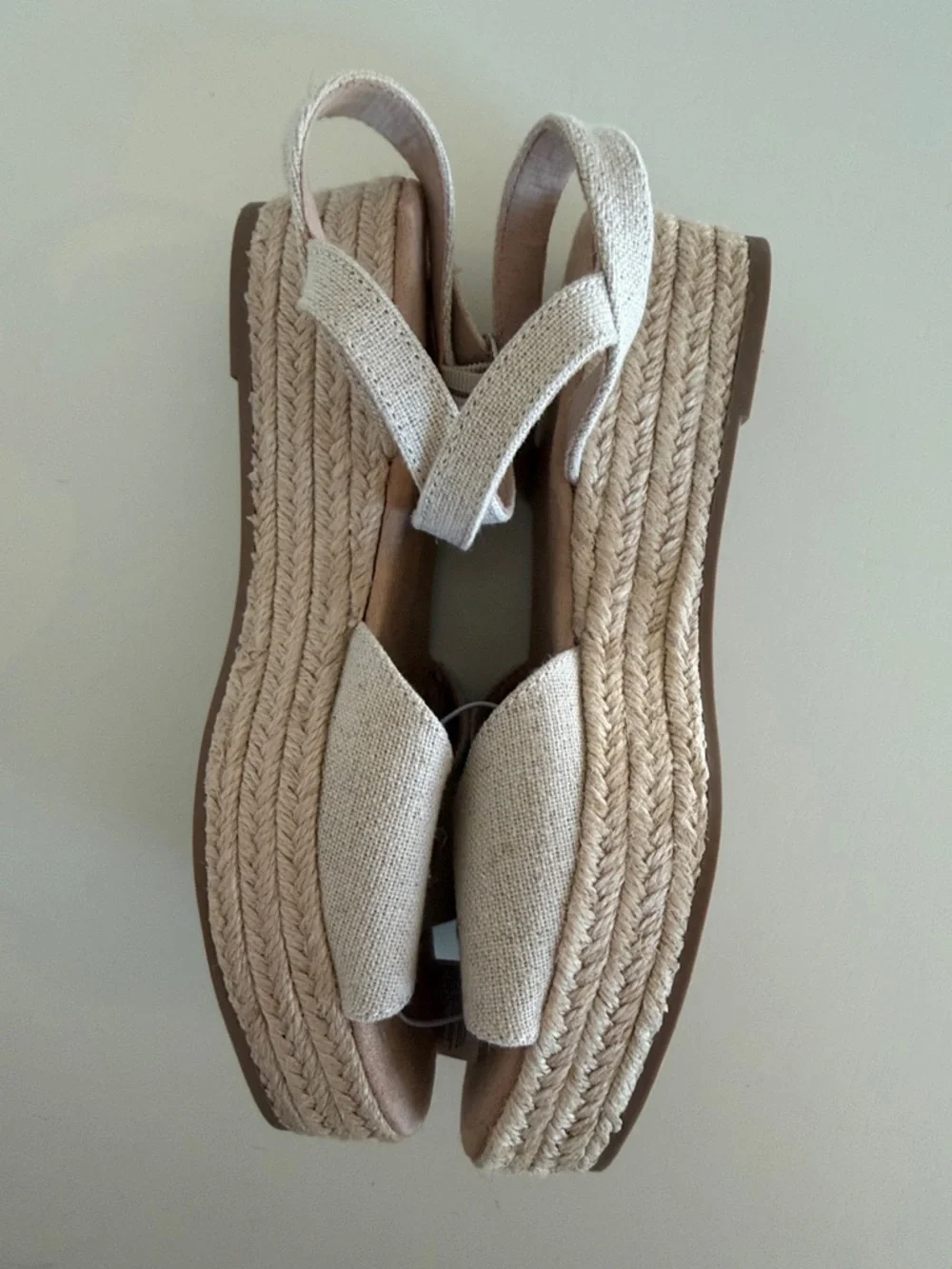 Old Navy Light Beige Linen Espadrille Slingback Sandals - Light Beige - Picture 7 of 11